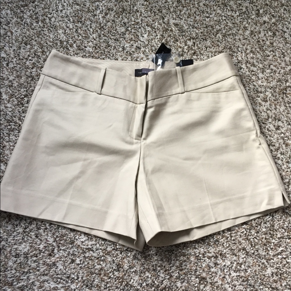 NWT The Limited Tailored Khaki Shorts